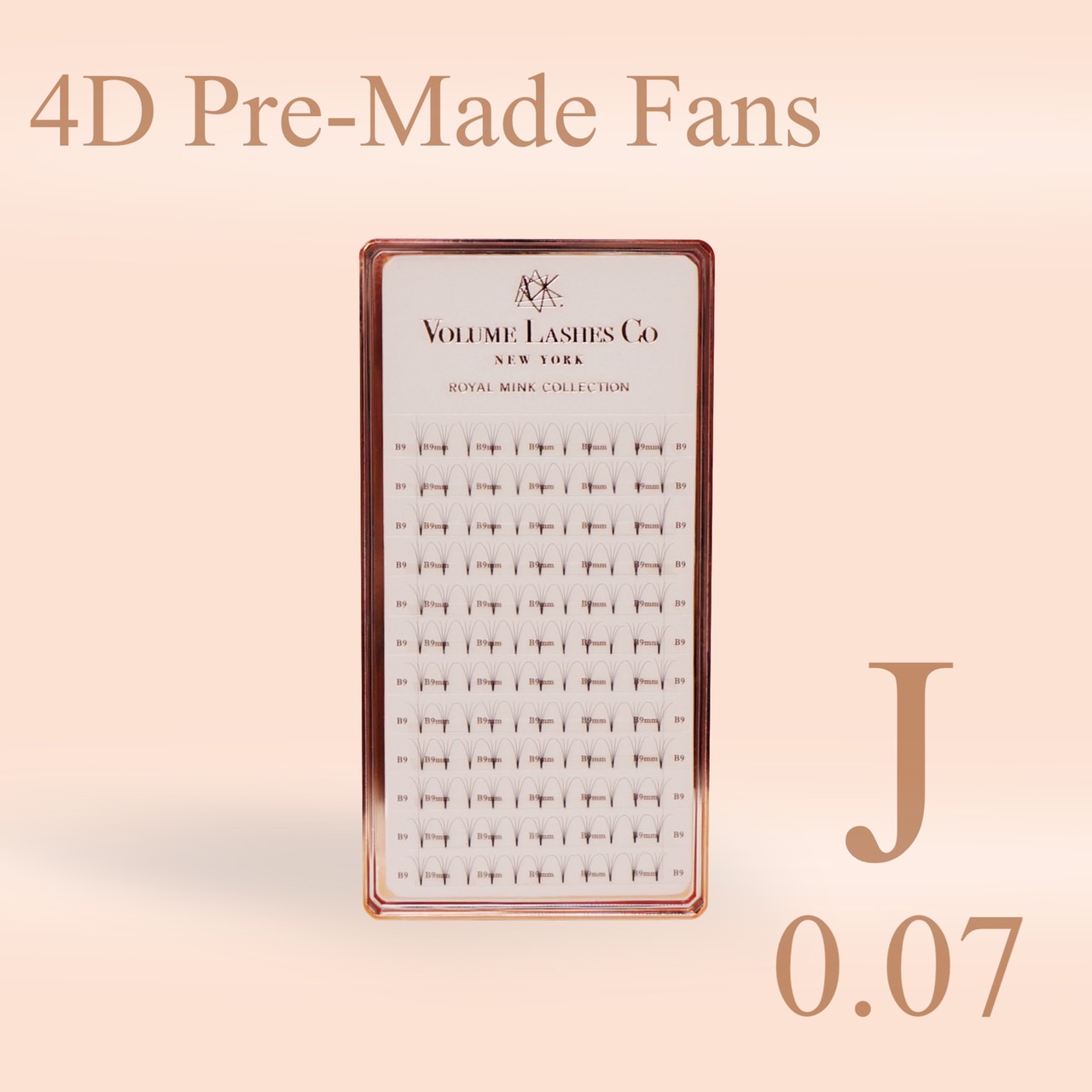 4D Pre-Made Fans 0.07mm J curl