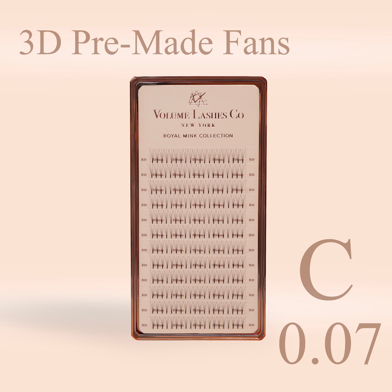 3D Pre-Mede Fans 0.07mm C curl