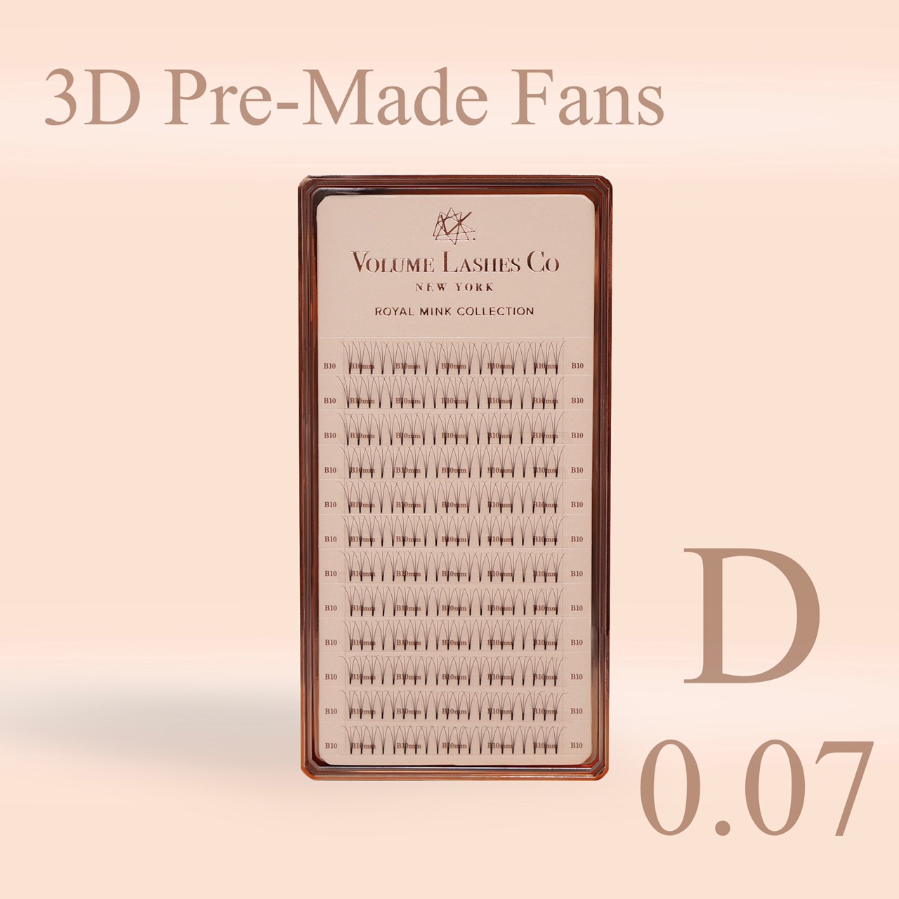 3D Pre-Mede Fans 0.07mm D curl