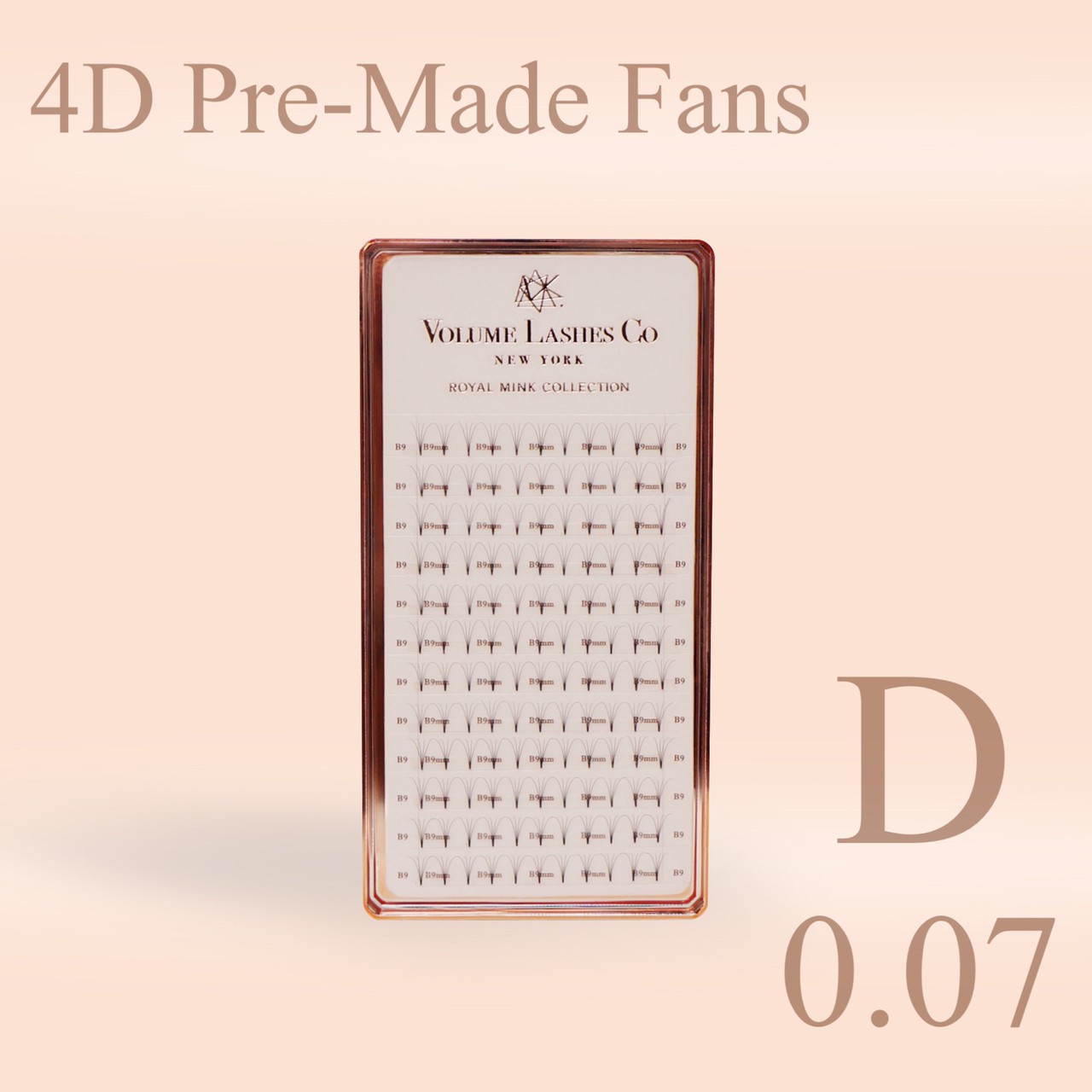 4D Pre-Made Fans 0.07mm D curl