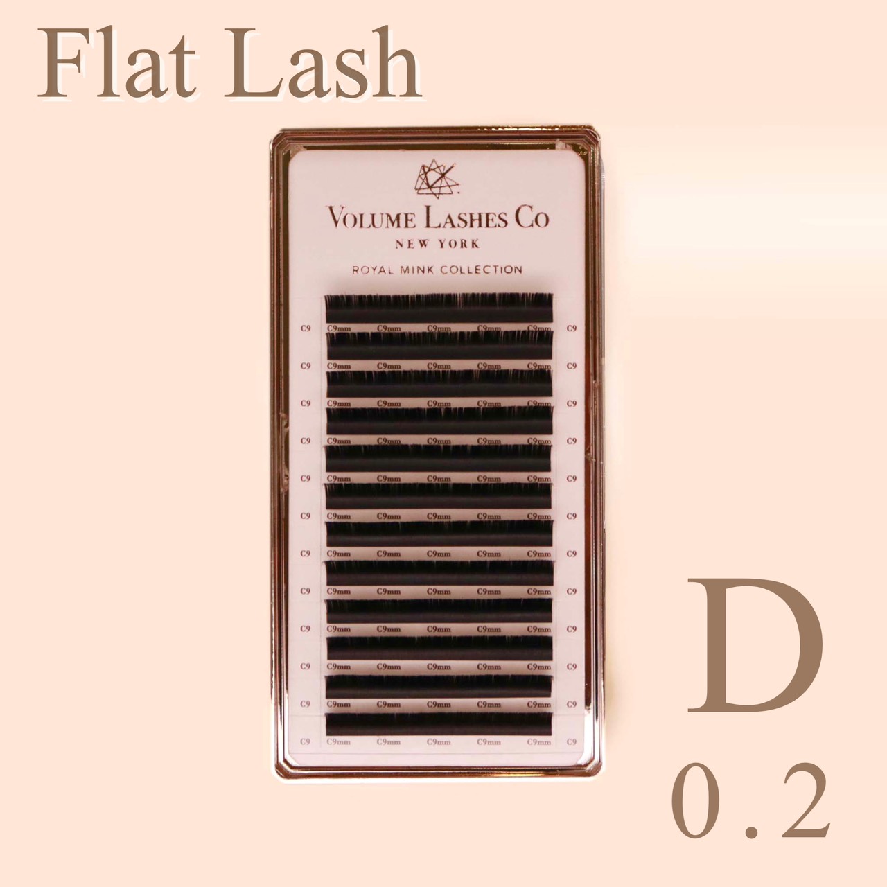 Flat Lash-0.2mm D curl